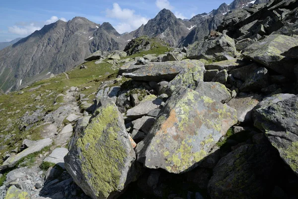 Stubai Dağ Yürüyüşü Stubai Alpleri Stubai Vadisi Alpler Dağ Dağlar — Stok fotoğraf