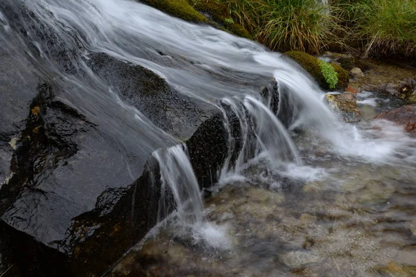 Cascada Valle Superior Montaña Stubai Tal Stubai Tirol Austria Alpes — Foto de Stock