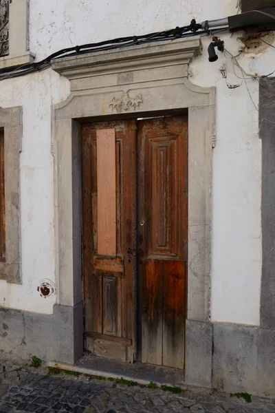 Stadsgezichten Huis Fasssaden Taviara Distrito Faro Een Misstap Portugal Hij — Stockfoto