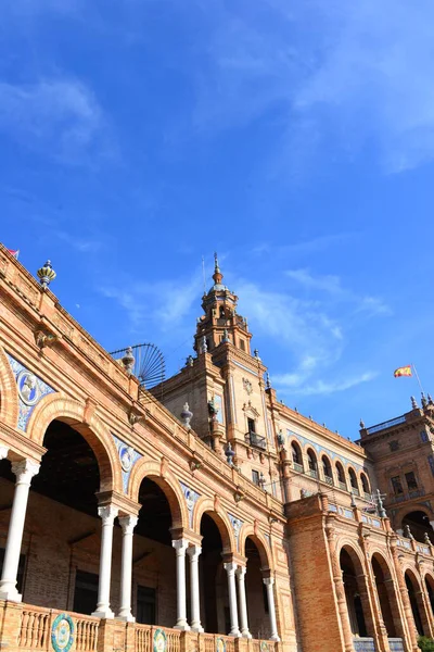 Plaza Major Hauptplatz Sevilla Hiszpańskim Mieście Regionie Autonomen Andalusia — Zdjęcie stockowe