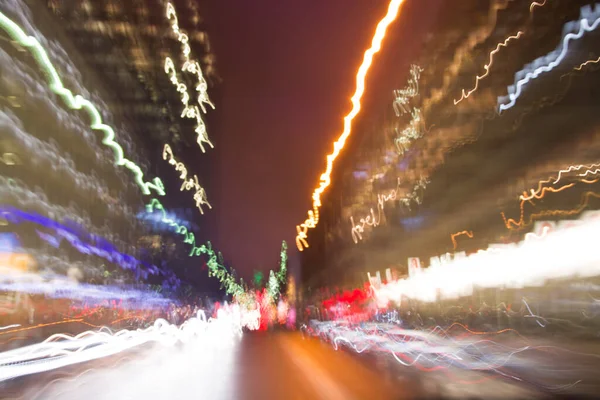 Közúti Forgalom Éjjel — Stock Fotó
