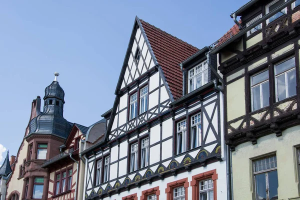 Quedlinburg Saxony Anhalt Germany Holy Spirit Street — стоковое фото