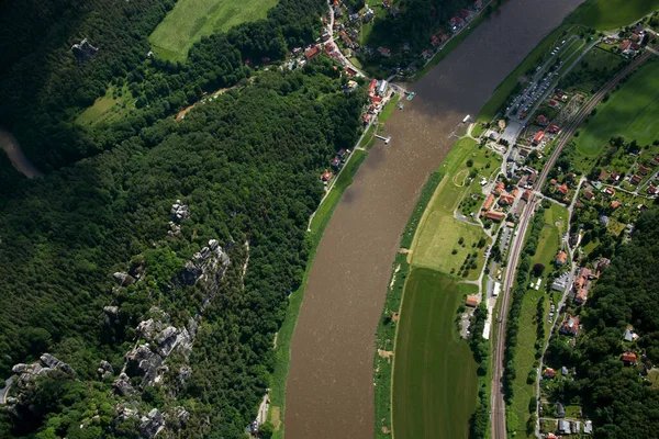 Bastei Elba Montañas Piedra Arenisca Alemania — Foto de Stock