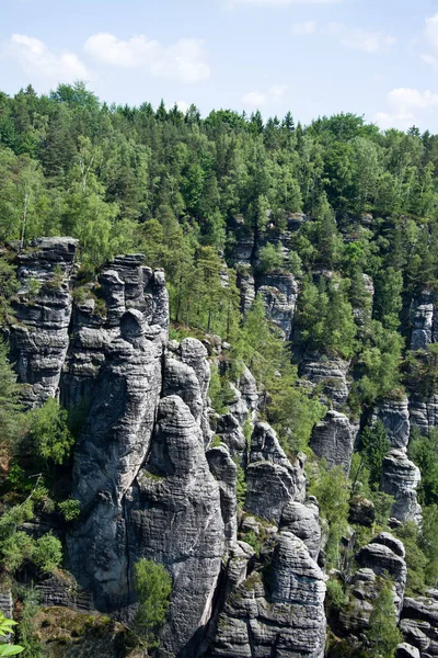 ドイツ ザクセン州エルベ砂岩山脈 — ストック写真