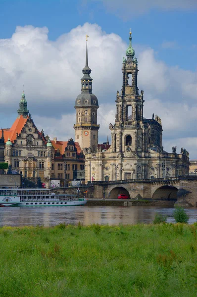 드레스덴 Der Elbe Germany — 스톡 사진