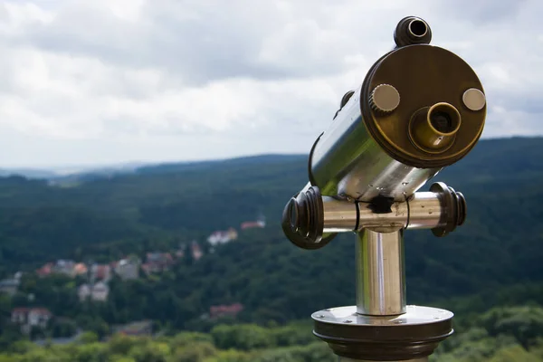 Lookout Telescope Sightseeing Binoculars — Stock Photo, Image