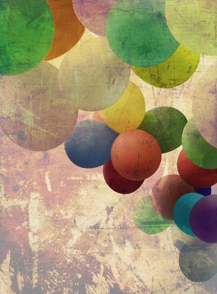 Ballonger Färgglada Konsistens Gammal Nostalgisk — Stockfoto