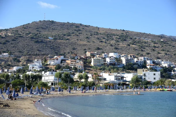 Elounda Creta Grecia Kpste Mare Litorale Marino Mediterraneo Vacanza Viaggiare — Foto Stock