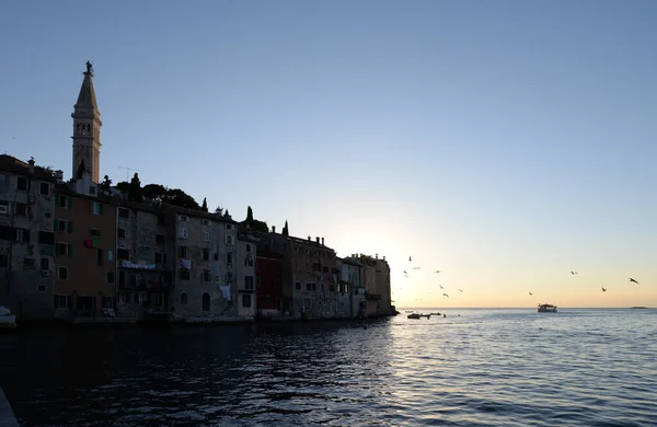 Rovinj Istria Croatia Sea Mediterranean Coast Peninsula Evening Evening Sunset — Stock Photo, Image