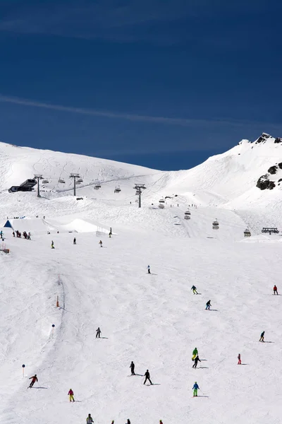 Skiing Mountain — Stock Photo, Image