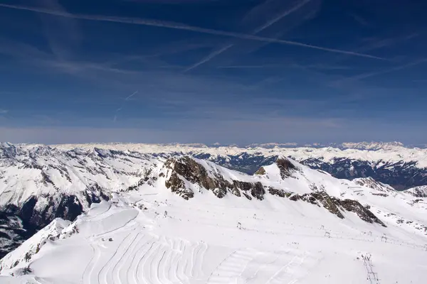 Alpine Panorama Montanhas Austríacas — Fotografia de Stock
