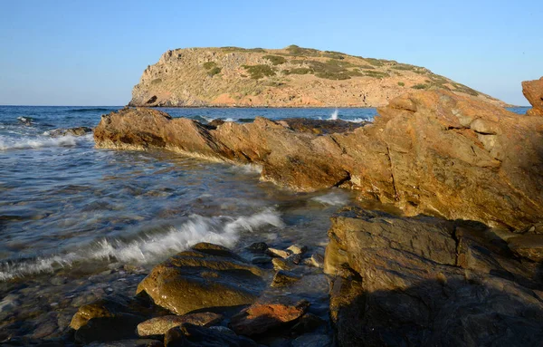 モクロス クレタ島 ギリシャ 地中海 北海岸 海の海岸 — ストック写真