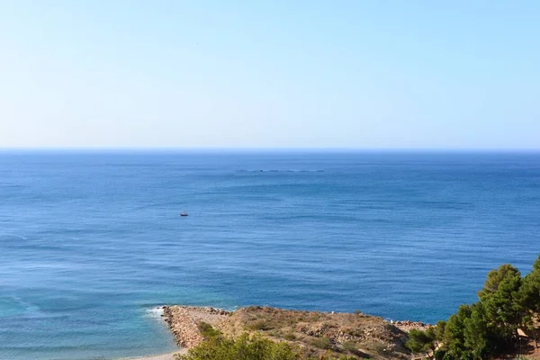 Blue Sea Water Spain Beach — Stock Photo, Image