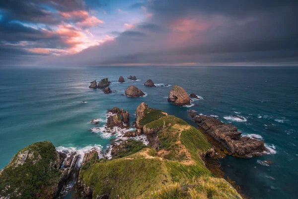 Nugget Point Nuggets Road Catlins New Zealand — 스톡 사진