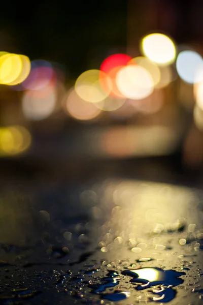 Astratto Bokeh Sfondo Acqua Luci Sfocate — Foto Stock