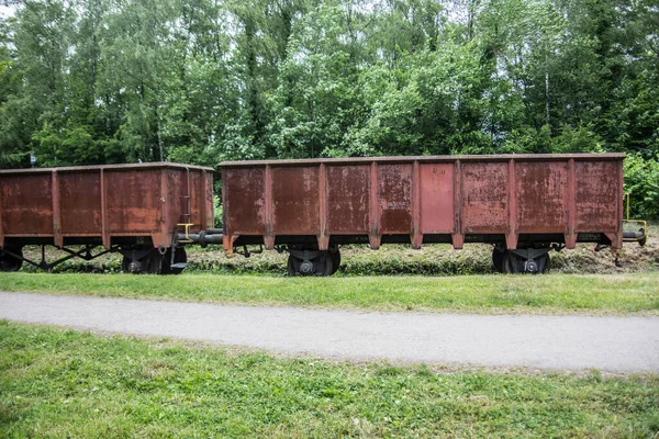 Goederenwagens Van Spoorwegen — Stockfoto