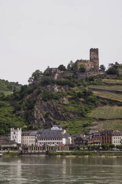 Castelo Gutenfels Perto Kaub Upper Middle Rhine Valley — Fotografia de Stock