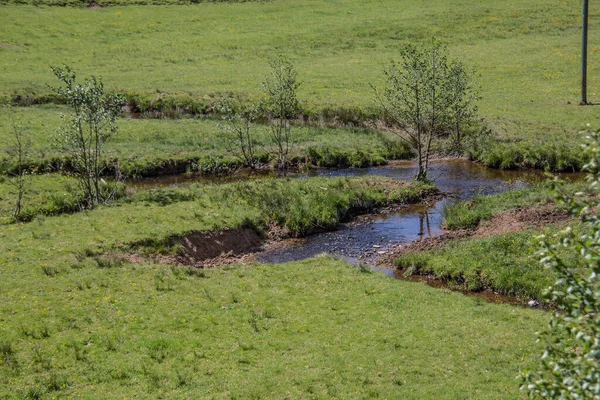 Bach Meanders Terepen — Stock Fotó