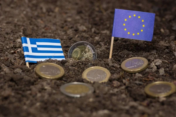 Greece Demise Euro — Stock Photo, Image