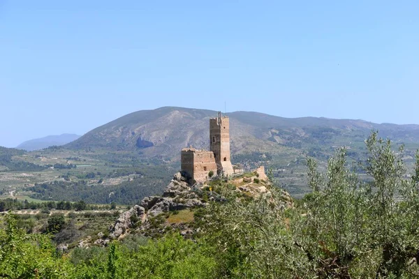 Burgruin Ruina Penella Španělsko — Stock fotografie