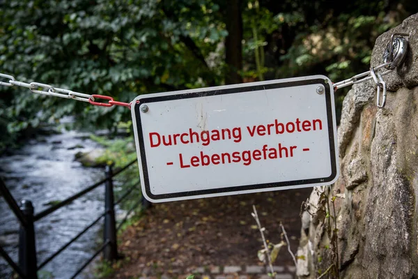 Harzer Hexenstieg Bodetal Herbst — Stockfoto
