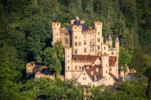 Château Hohenschwangau Dans Les Alpes — Photo