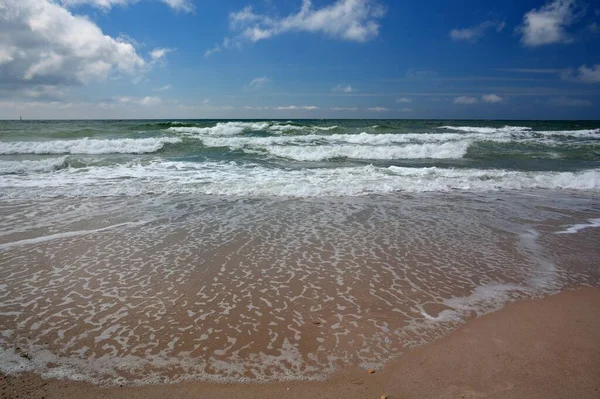 Olas Del Mar Del Norte Playa Del Oeste Sylt — Foto de Stock