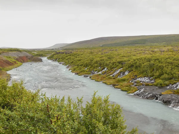 Felsige Flusslandschaft Island — Stockfoto