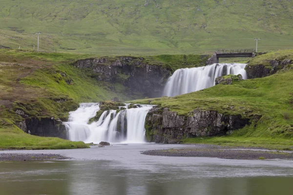 Mooie Waterval Natuur Achtergrond — Stockfoto