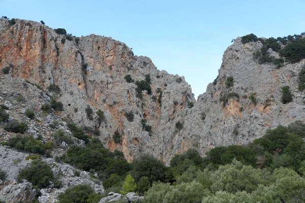 Kritsa Gorge Creta Kritsa Desfiladeiro Desfiladeiro Desfiladeiro Grécia Natureza Maravilha — Fotografia de Stock