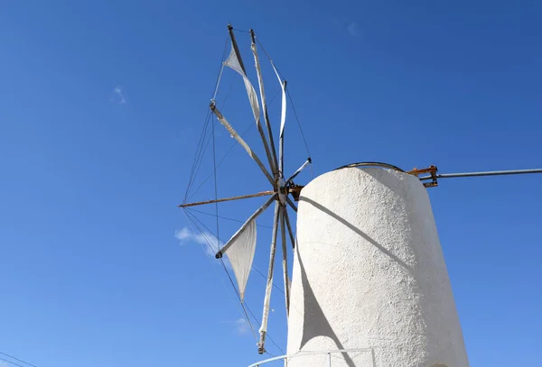 Windmühle Lassithi Plateau Klassithi Beton Griechenland Mühle Tradition Weiß Himmel — Stockfoto