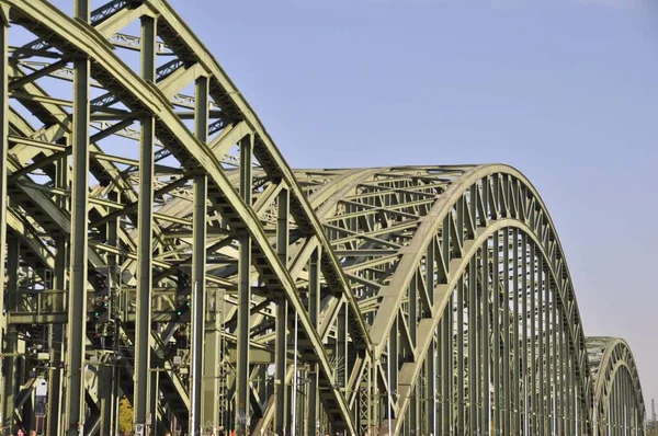 Puente Hohenzollern Colonia Sobre Rin — Foto de Stock