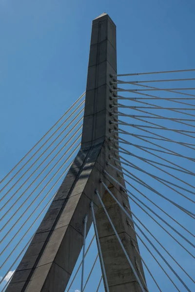 Leonard Zakim Bunker Hill Memorial Bridge Boston — Stock Photo, Image
