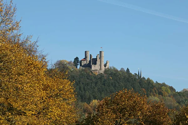 Slottsruiner Hanstein Eichsfeld — Stockfoto