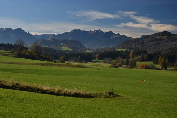Осенний Пейзаж Баварии — стоковое фото