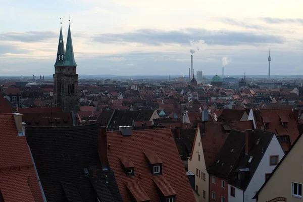 Historické Staré Město Norimberk Horní Franky Bavorsko Německo — Stock fotografie