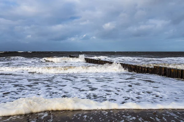 Plage Mer Baltique Hiver — Photo