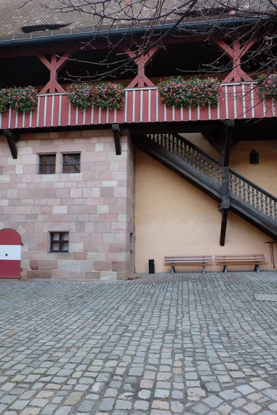 Tarihi Eski Nuremberg Kasabası Yukarı Franconia Bavyera Almanya — Stok fotoğraf
