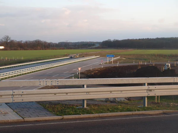 Aerial View Highway Poland — Stock Photo, Image