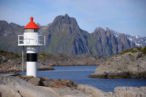 Lofoten Pozadí Krajiny Přírody — Stock fotografie