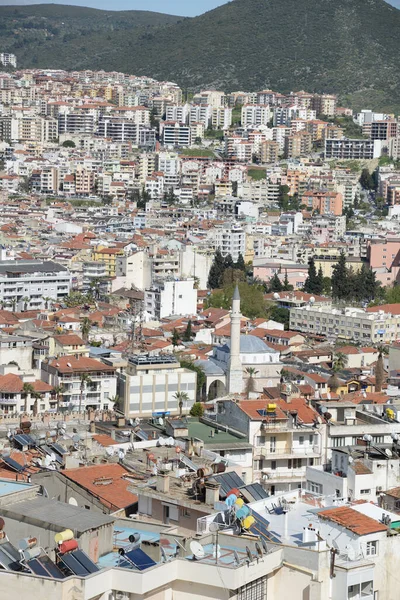 Kusadasi Turkiet Egeiska Havet Turkiets Egeiska Havet Storstad Hus Hav — Stockfoto