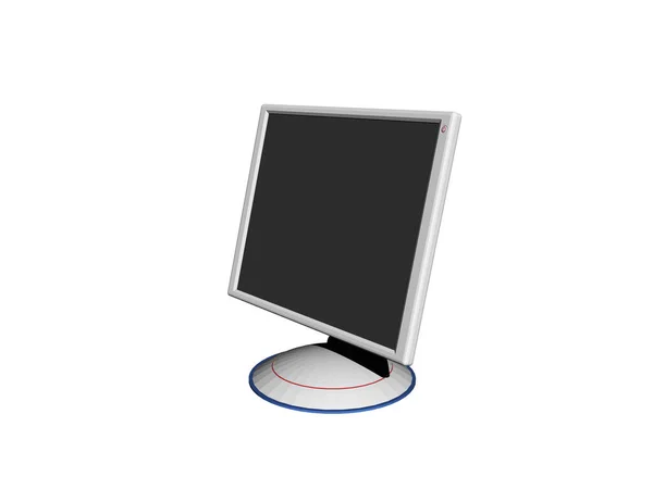 Monitor Screen Isolated White Background — Stock Photo, Image