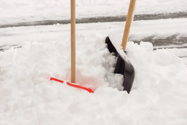 Sgombero Neve Dopo Crollo Invernale — Foto Stock