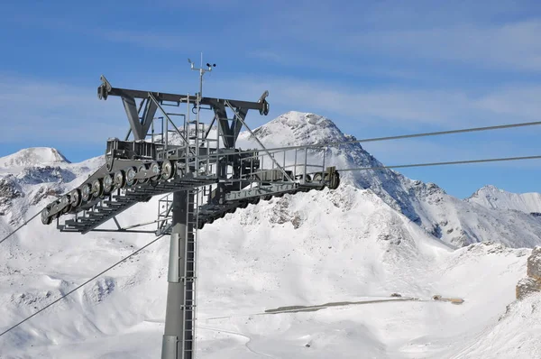 Grossglockner Ascenseur Soutien Gondole Sports Hiver — Photo