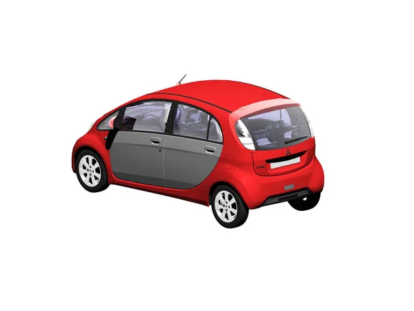 Red Car White Background — Stock Photo, Image