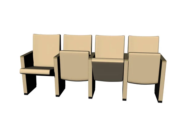 Wenige Stühle Sitzmöbel — Stockfoto