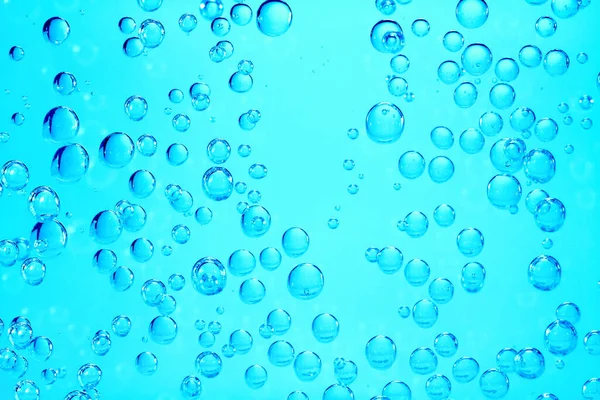 Πολυάριθμες Φυσαλίδες Αερίου Σχηματίζονται Ανθρακούχο Νερό — Φωτογραφία Αρχείου