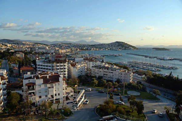 Kusadasi Turchia Mar Egeo Egeo Turco Grande Città Case Mare — Foto Stock