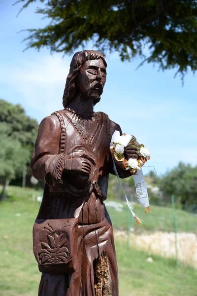 Skulpur Vrsar Croácia Jesus Cristo Religião Istrin Monumento Plástico Monumento — Fotografia de Stock