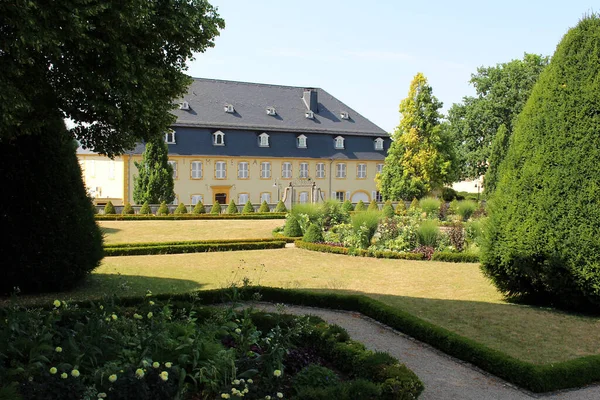 Huis Barokke Tuin Perl Zomer Saarland Duitsland — Stockfoto